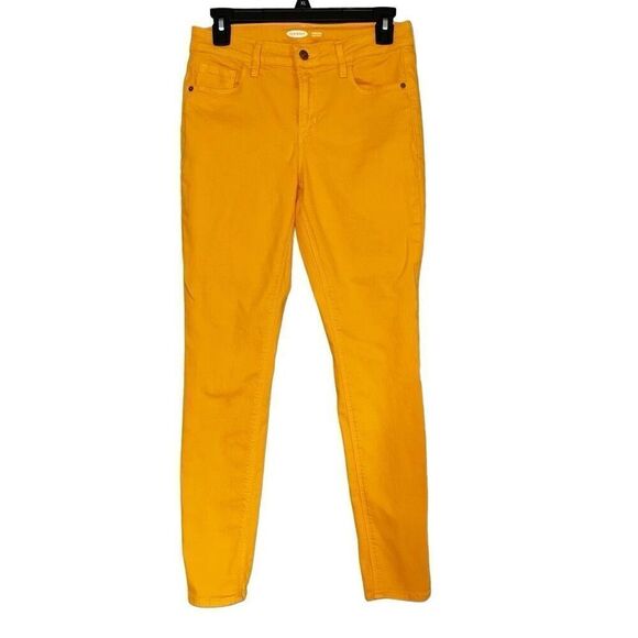 Old Navy gold Rockstar Super Skinny jeans 6 - Picture 1 of 5